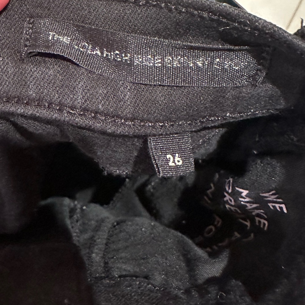 Denim Forum - Lola High Rise Skinny Cropped Black Jeans - Picture 4 of 4
